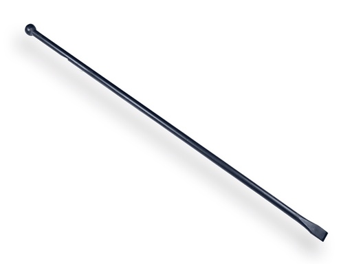 [960842] Stootijzer DE WIT 140 cm geheel rond, met platte beitel en knop
