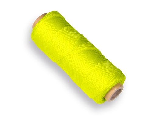 [960910] Uitzetkoord LABORA fluor geel 1,4 mm 50 meter, gevlochten nylon koord