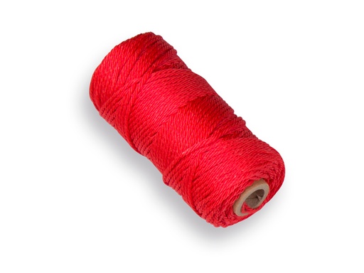 [960912] Metselkoord LABORA rood 1,4 mm, 50 meter, gedraaid PP koord