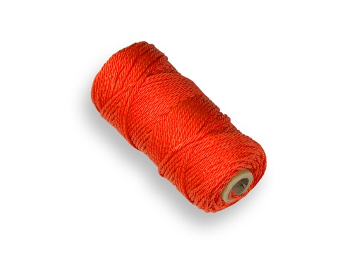 [960913] Uitzetkoord LABORA fluor oranje 1,4 mm 50 meter, gevlochten nylon koord