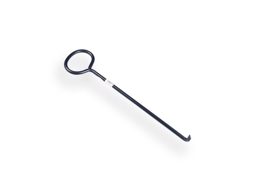 [960922] Putdekselhaak DE WIT 500 x 12 mm met krul voor putdeksels met sleuven