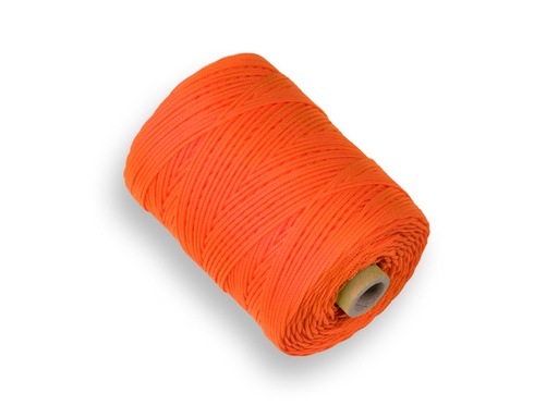 [961015] Uitzetkoord LABORA fluor oranje 1,4 mm 200 meter, gevlochten nylon koord