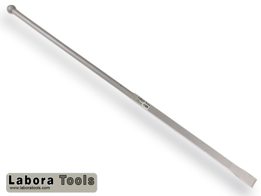 [970410] Stootijzer LABORA 140 cm, onderzijde 55 cm vierkant, met platte beitel en knop