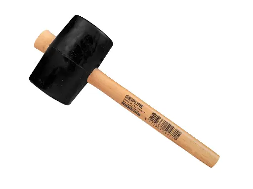 [998690] Rubberhamer GRIPLINE nr. 4 zacht, 1,2 kg Ø 90 x 140 mm, met ESSEN steel