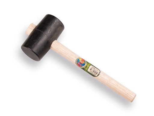 [998735] Rubberhamer GRIPLINE nr. 3 hard, 650 gram Ø 75 x 130 mm, met ESSEN steel