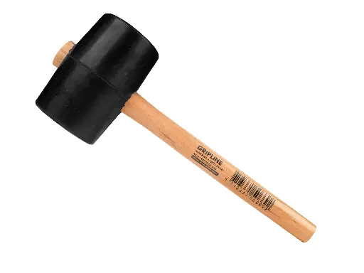 [998740] Rubberhamer GRIPLINE nr. 4 hard, 1,2 kg Ø 90 x 140 mm, met ESSEN steel