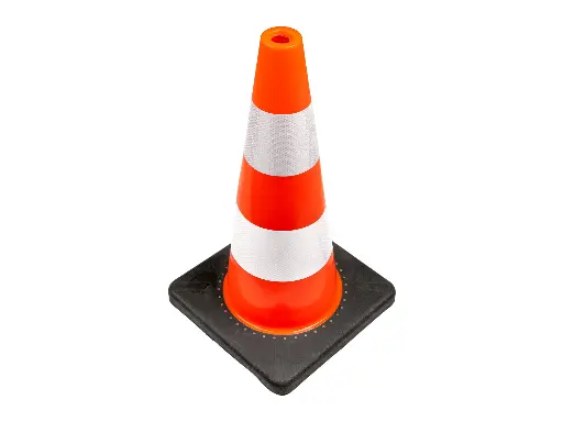 [998894] Pilon - Verkeerskegel KONVOX 50 cm PE, oranje met witte banden