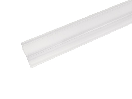 [1202023] Klikstrip transparant 100 cm x 3,7 cm schuin, voor legbord Tegometall