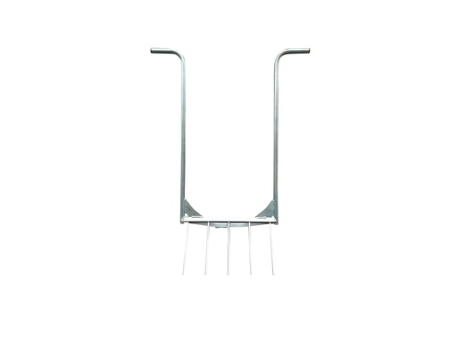 [1315368] Woelvork DE PYPERE gelakt staal 52 cm, 5 rechte tanden, met handgrepen