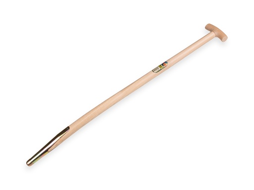 [211315] Mestvorksteel ATLAS 100 cm gebogen, met veerbus en Engelse kruk, geboord