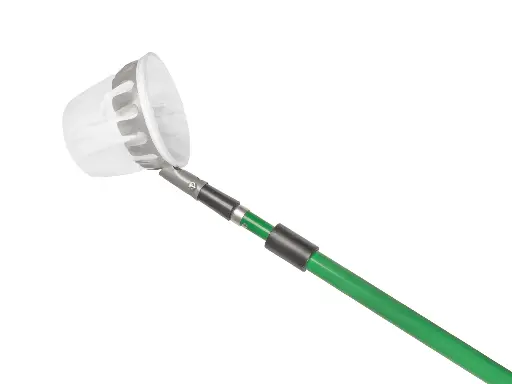 [1470885] Fruitplukker staal met katoenen zak en telescoopsteel 165 - 300 cm